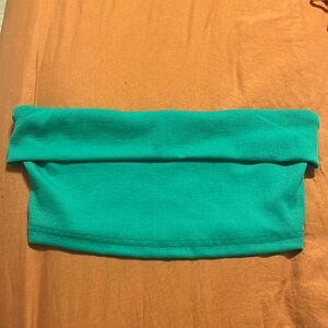 strapless tube top cropped